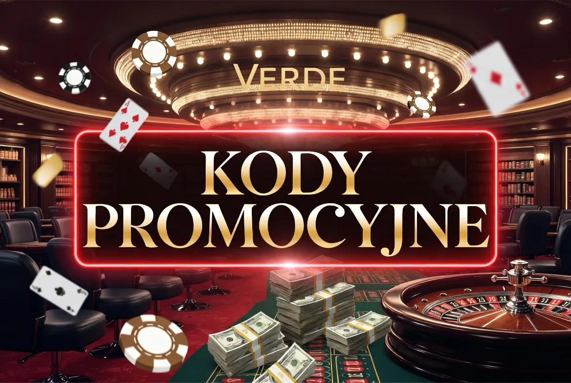 Sekcja z kodami promocyjnymi Verde Casino w panelu gracza